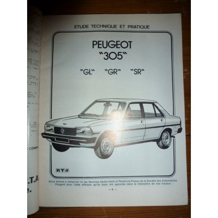 305 GL GR SR Revue Technique Peugeot