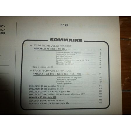 P6CS 400 500 XT SR Revue Technique moto Minarelli Yamaha