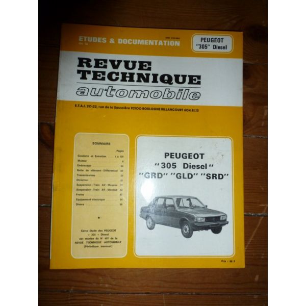 305 Die Revue Technique Peugeot