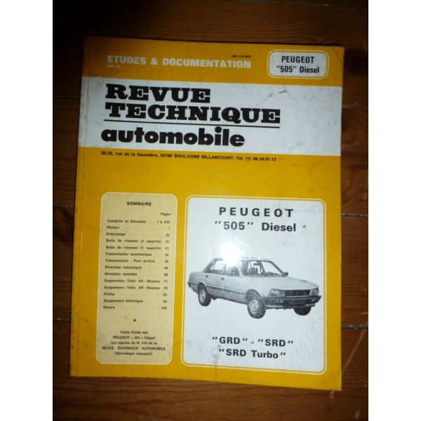505 Die Revue Technique Peugeot