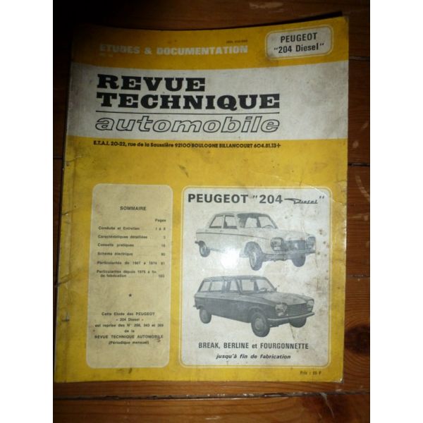 204 Die Revue Technique Peugeot