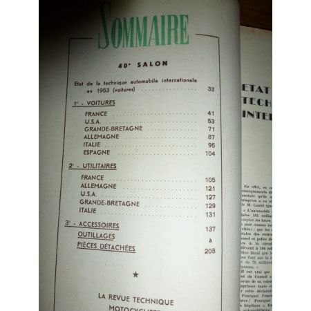 Salon 1953 Revue Technique