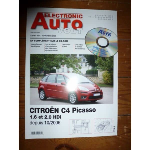 C4 Picasso 06- Revue Technique Electronic Auto Volt Citroen