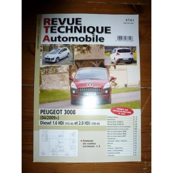 3008 09- Revue Technique Peugeot