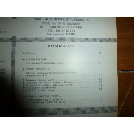 3006 a 6006 Revue Technique Agricole Deutz