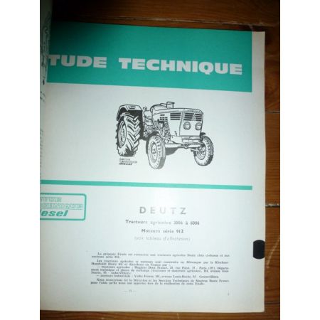 3006 a 6006 Revue Technique Agricole Deutz