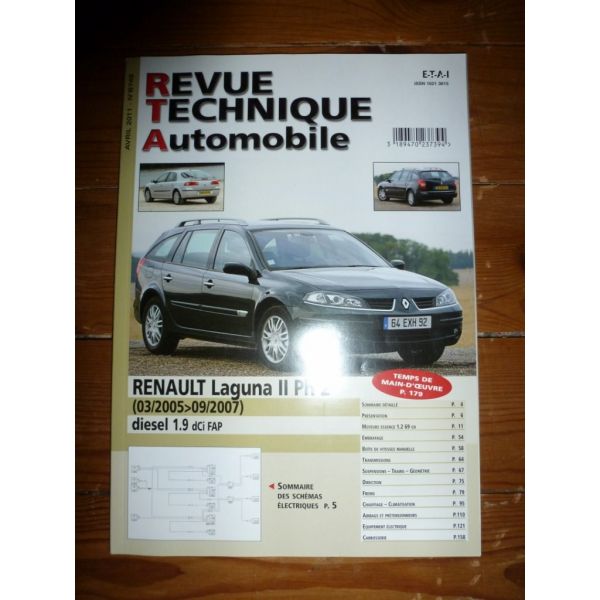 Laguna II Ph 2 Revue Technique Renault