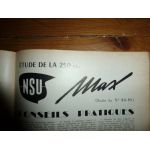 500 RGST Revue Technique moto Nsu Terrot