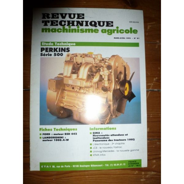 Série 500 Revue Technique PL Perkins