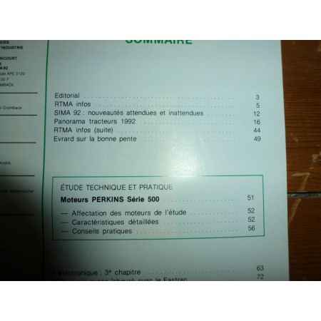 Série 500 Revue Technique PL Perkins