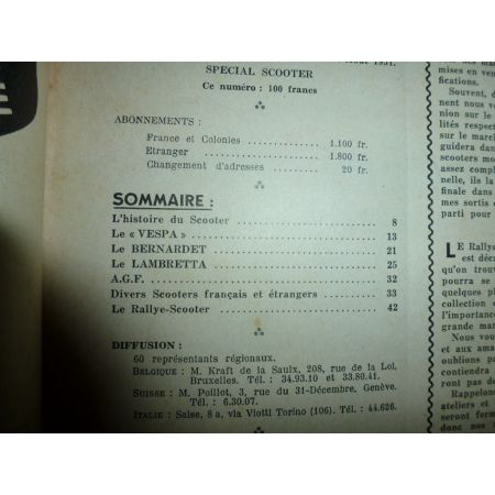 Vespa Bernardet Lambretta Revue Technique moto