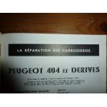 RTC0003C Revue technique Carrosserie PEUGEOT 404 et Dérivés