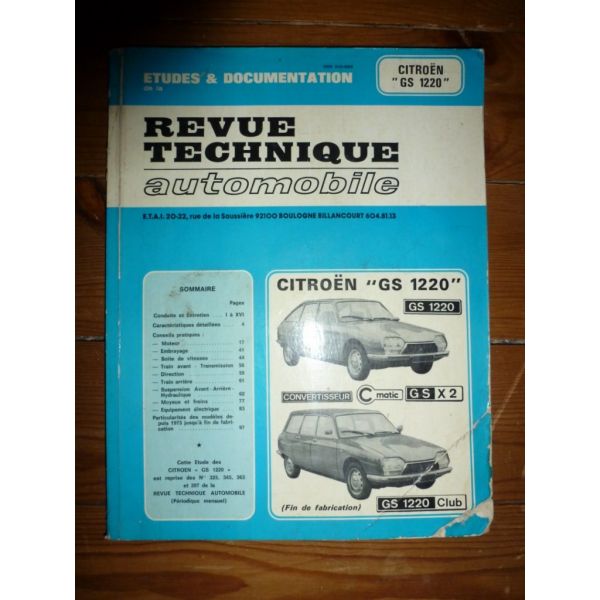 GS 1220 Revue Technique Citroen
