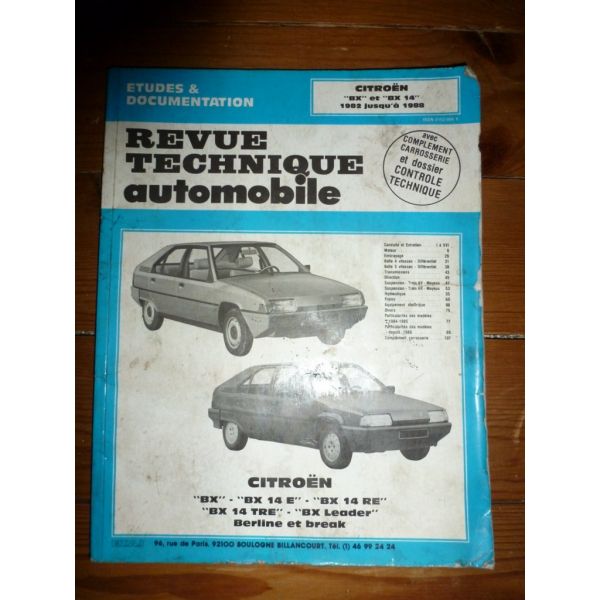 BX 14 Revue Technique Citroen