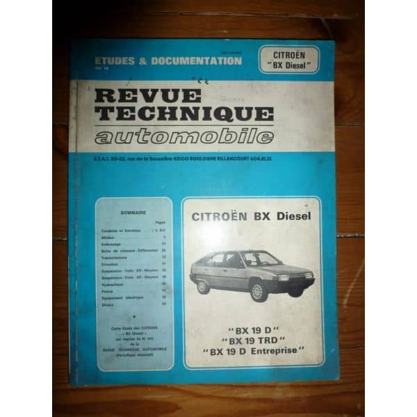 BX Die Revue Technique Citroen