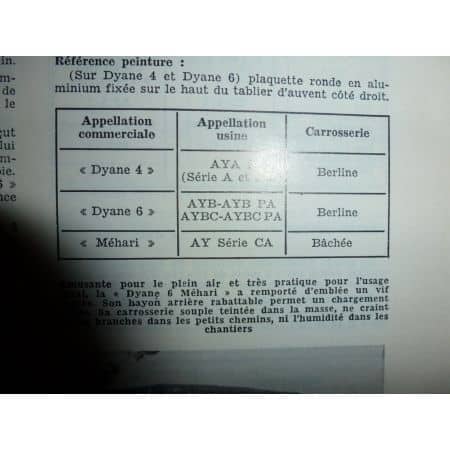 Dyane Mehari Acadiane Revue Technique Citroen