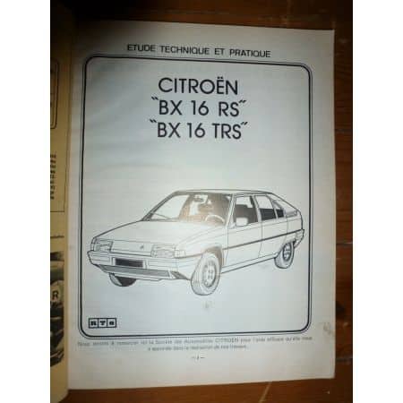 BX 16 Revue Technique Citroen