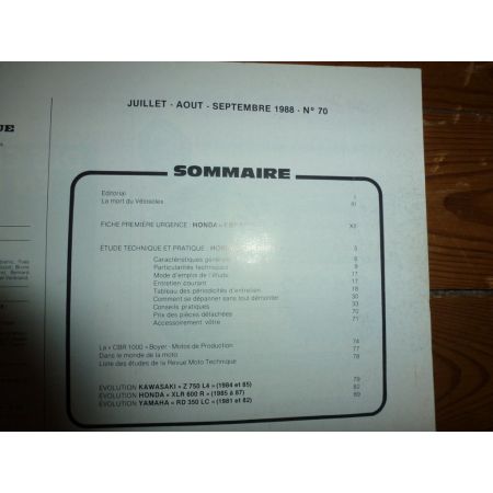 CBR1000F Revue Technique moto Honda