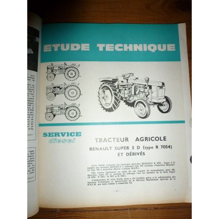 S5D R7054 R7154  Revue Technique Agricole Renault