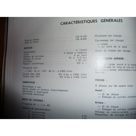 124 Revue Technique Fiat