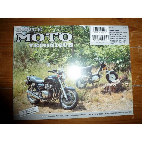 Chappy Zephyr Revue Technique moto Kawasaki Yamaha