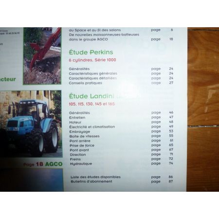 Legend 105 à 165 Revue Technique Agricole Landini