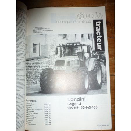 Legend 105 à 165 Revue Technique Agricole Landini