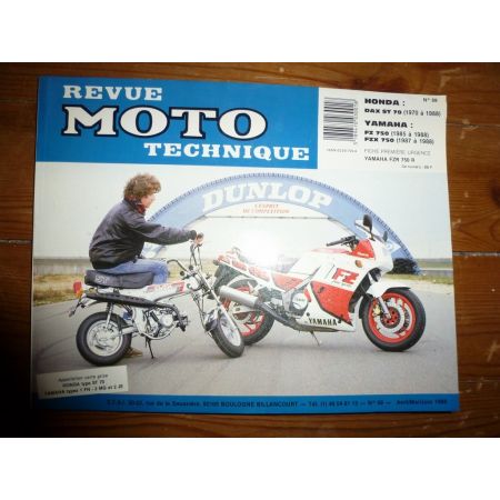 DAX ST70 FZ750 Revue Technique moto Honda Yamaha