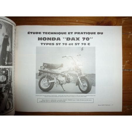 DAX ST70 FZ750 Revue Technique moto Honda Yamaha