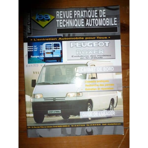 Boxer Revue Technique Peugeot