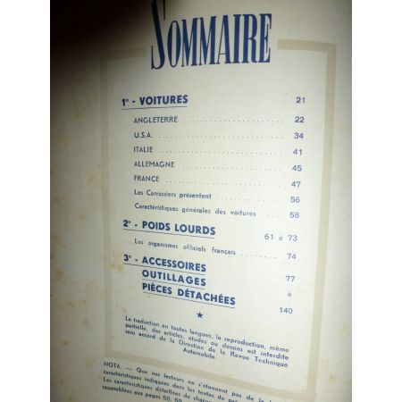 Salon 1949 Revue Technique