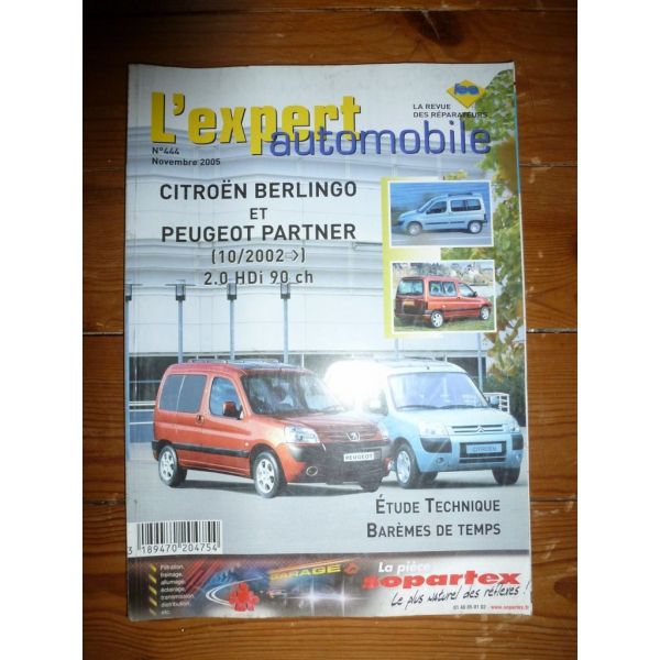 Berlingo Partner 2.0HDI 02- Revue Technique Citroen Peugeot