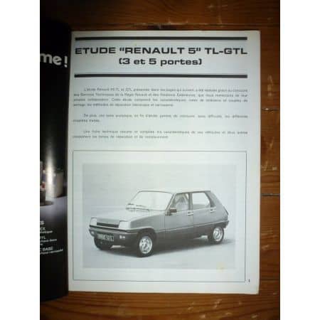 R5 TL GTL Revue Technique Renault