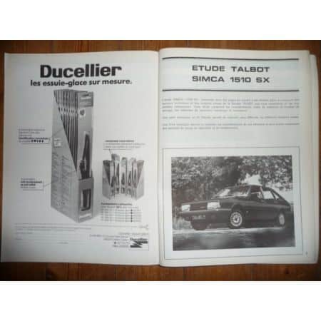 1510 SX Revue Technique Simca Talbot