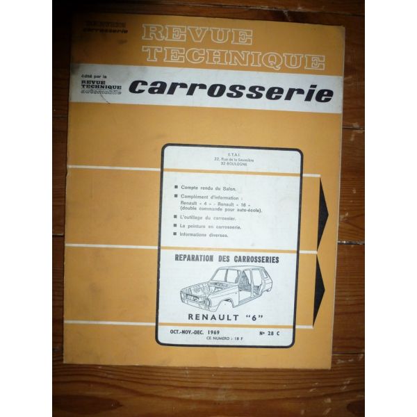 R6 Revue Technique Carrosserie Renault