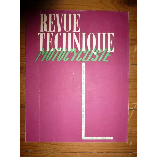 AX2 800cc Revue Technique moto Gnome Rhone