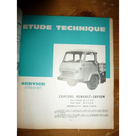 GOELETTE GALION Revue Technique PL Man Saviem Renault