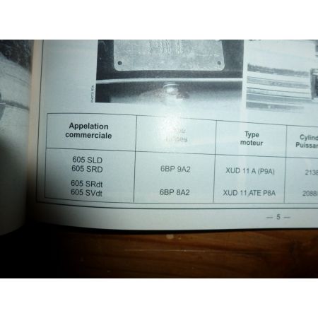 605 Die TD Revue Technique Peugeot