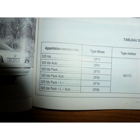 525TDS E39 Revue Technique Bmw