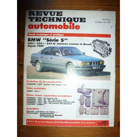 RTA Revues techniques BMW SERIE 5 520i - 525i - 524td Essence et Diesel depuis 1989