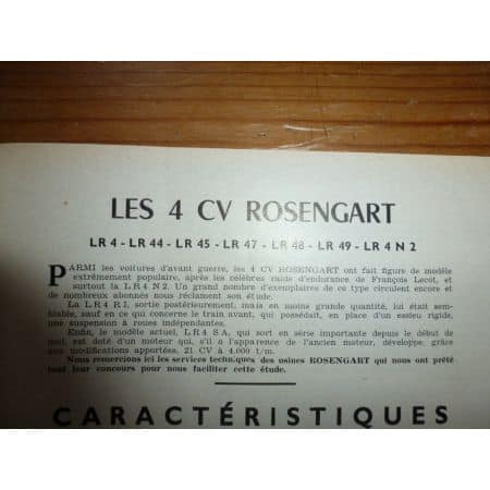 LR4N2 Revue Technique Rosengart