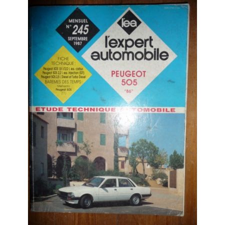 505 1986 Revue Technique Peugeot