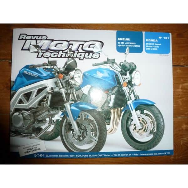 SV650 CB900F Hornet Revue Technique moto Honda Suzuki