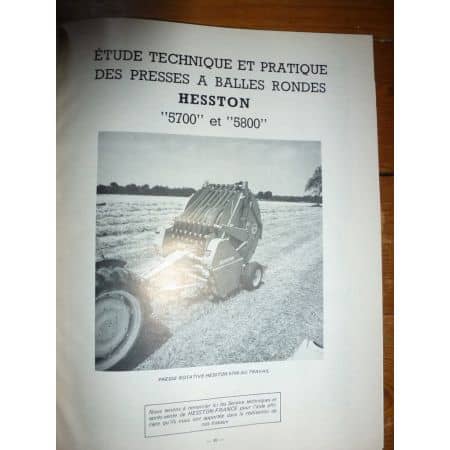 5700 5800 M5 Revue Technique Agricole Hesston