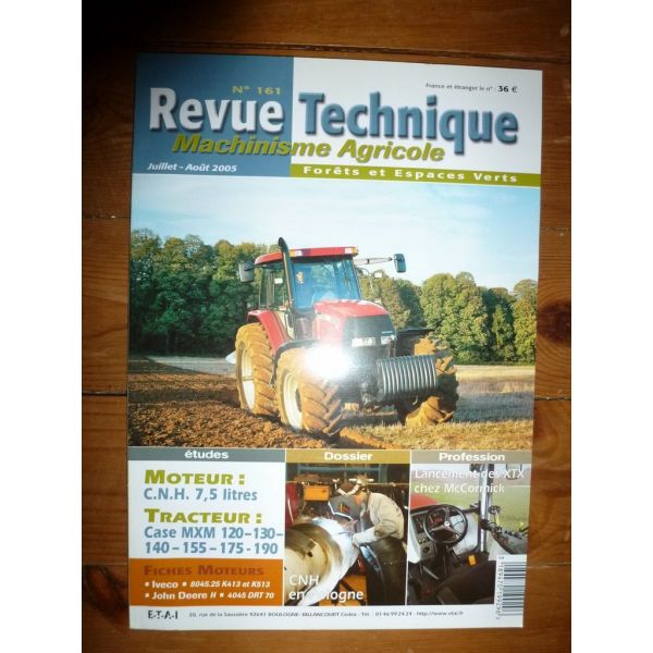 MXM 120 à 190 Revue Technique Agricole Case Axial