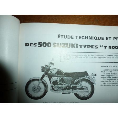 CB125 T500 GT500 Revue Technique moto Honda Suzuki