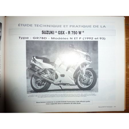 NX125 GSXR750 Revue Technique moto Honda Suzuki