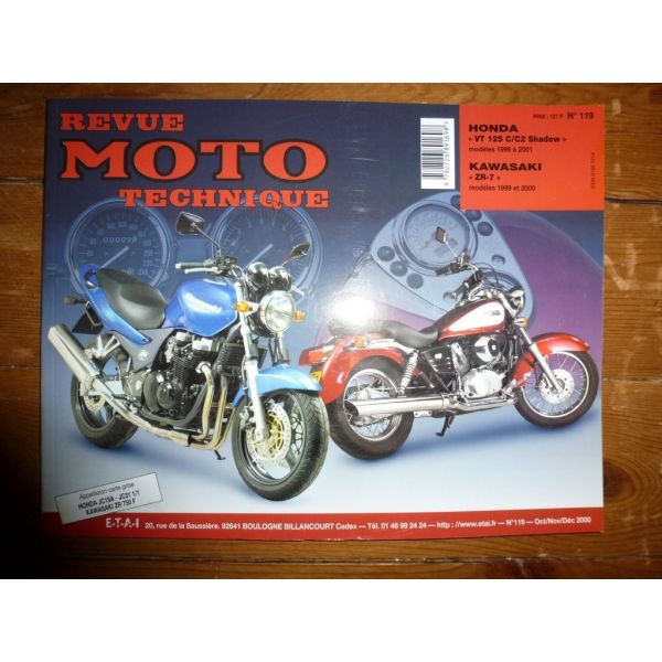 VT125 Shadow ZR7 Revue Technique moto Honda Kawasaki