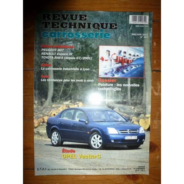 Vectra Revue Technique Carrosserie Opel