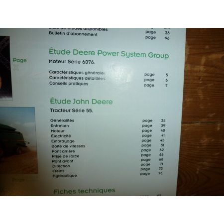 Série 55 Revue Technique Agricole John Deere